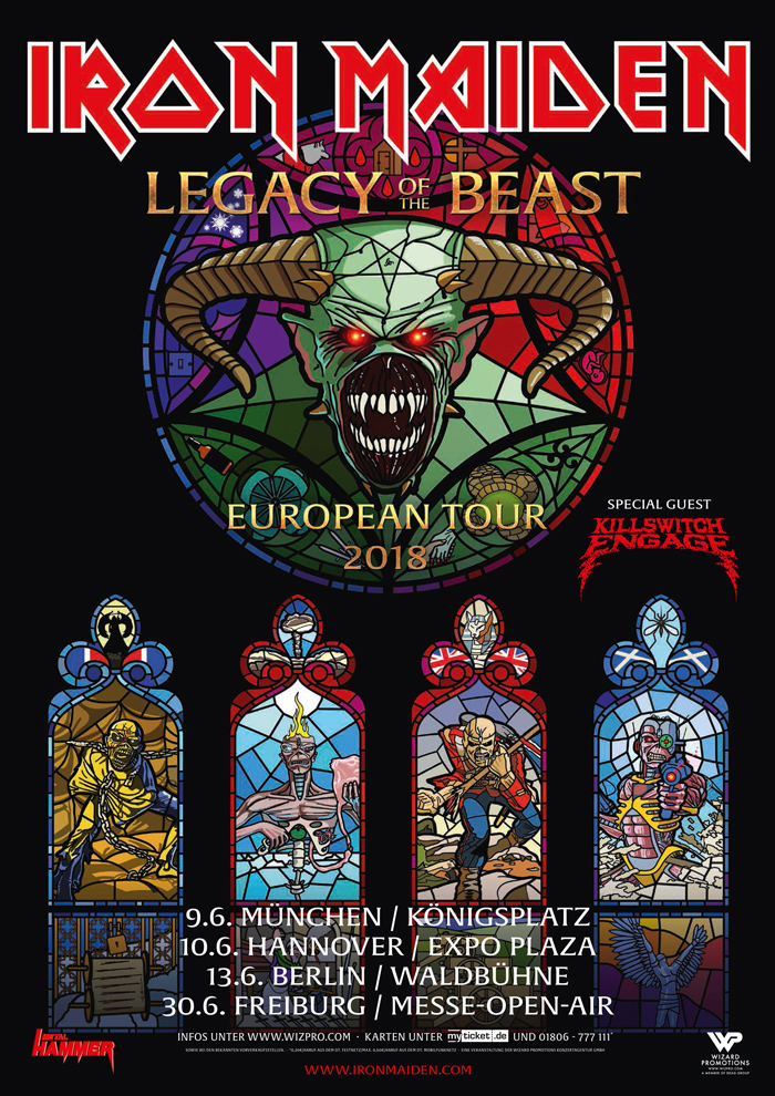 2018-06-09 Iron Maiden - Legacy Of The Beast European Tour 2018